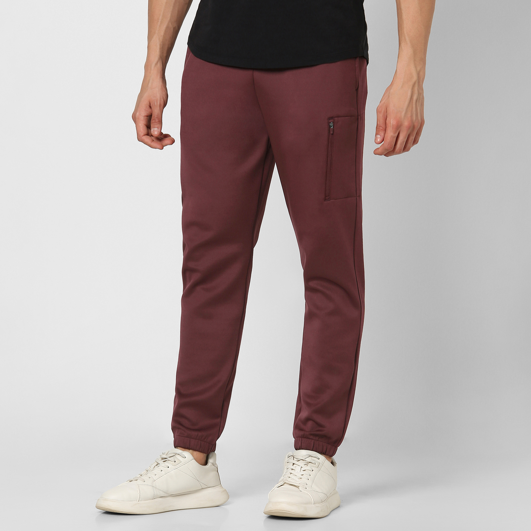 Scuba Jogger Maroon side on model