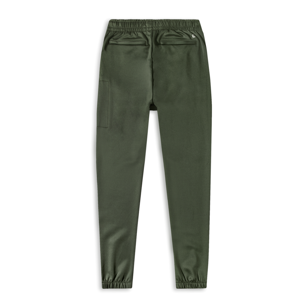 Scuba Jogger Military Green back with zipper pockets