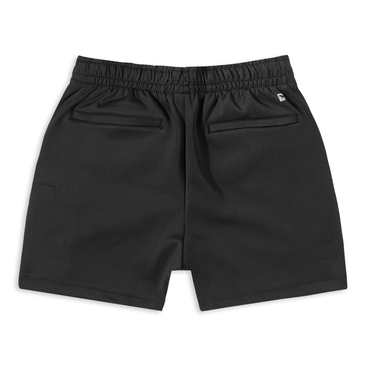 Scuba Short Black back with zipper pockets