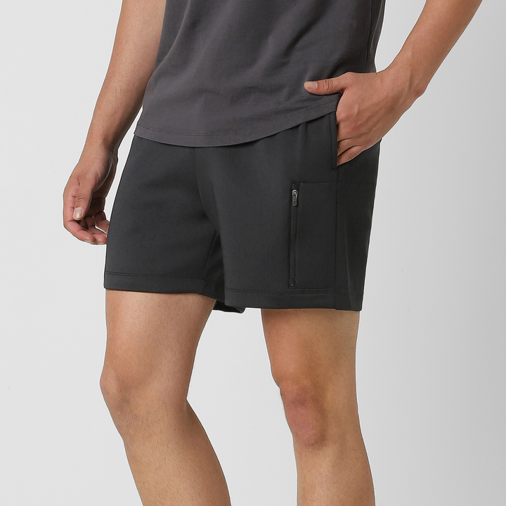 Scuba Short Black side on model