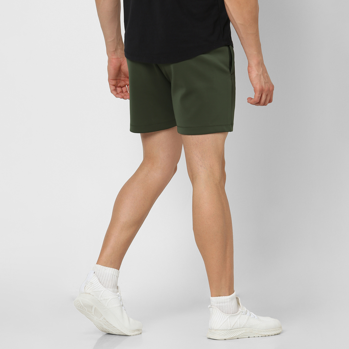 Scuba Short Military Green back on model