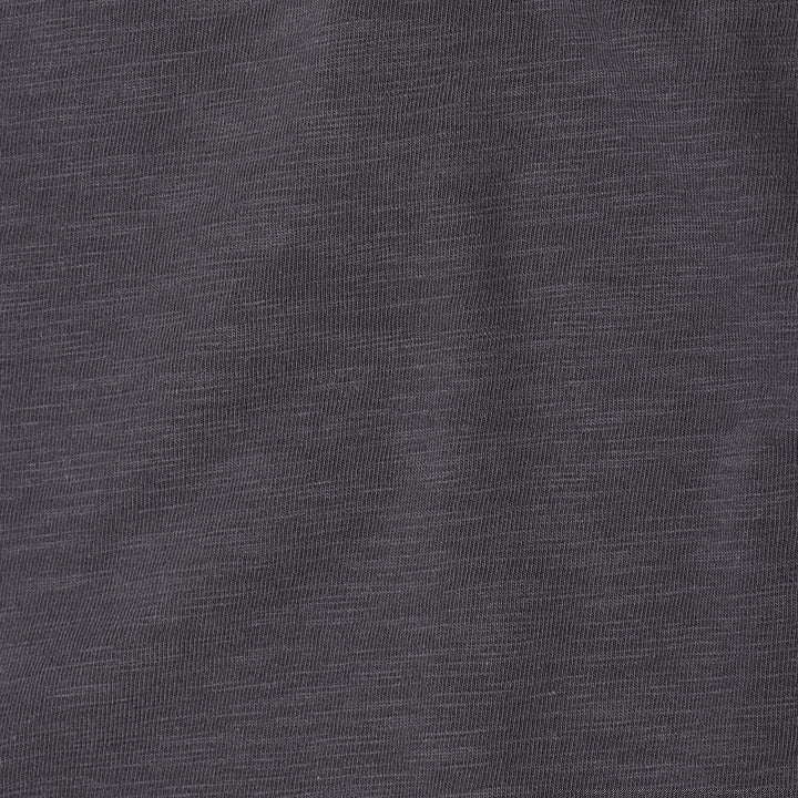 Slub Tee Coal close up of fabric