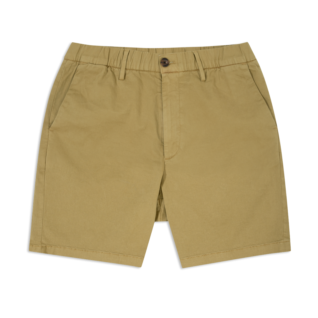 Stretch Chino Short 7" British Khaki front