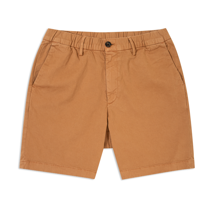 Stretch Chino Short 7" Dark Clay front
