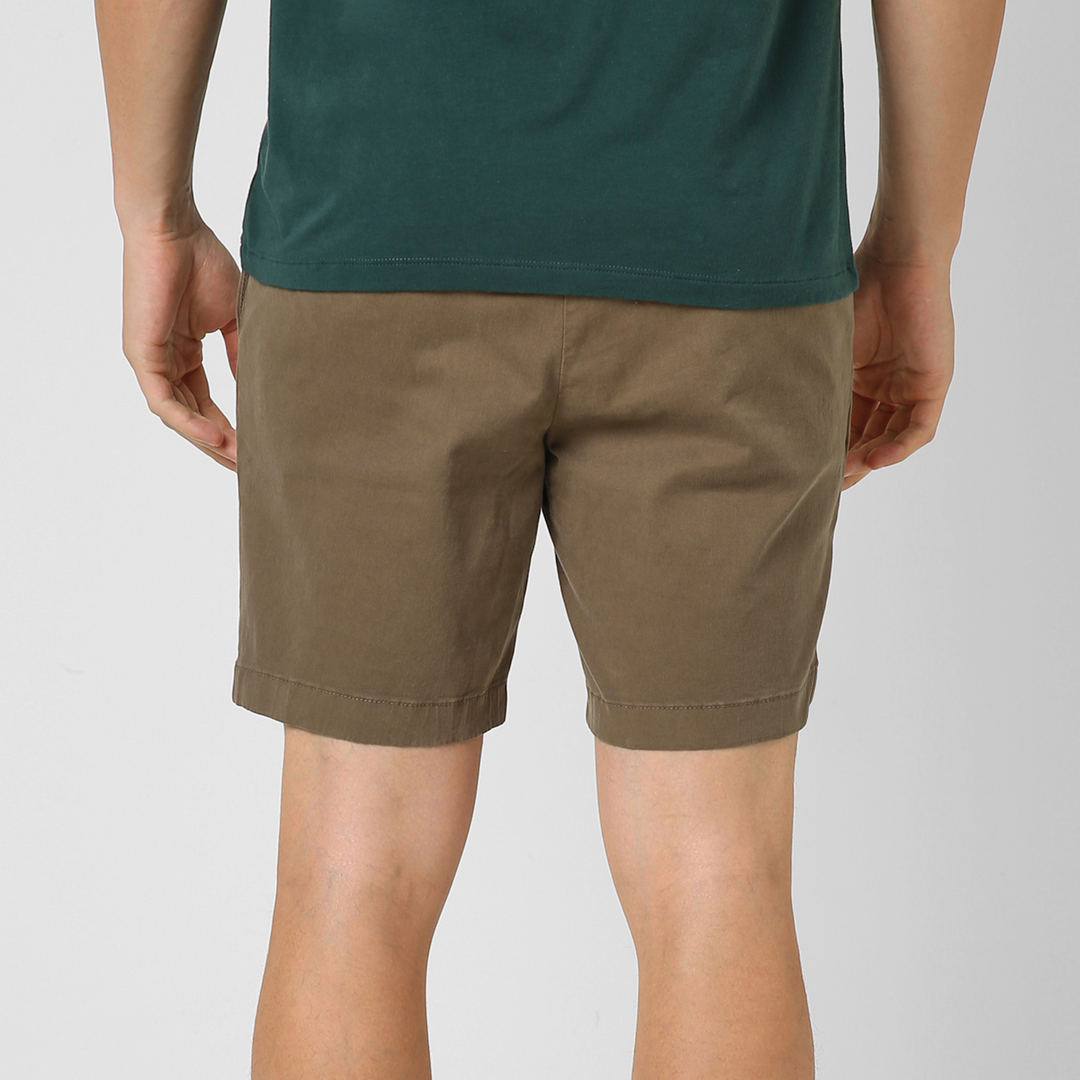 Stretch Chino Short 7" Desert back on model
