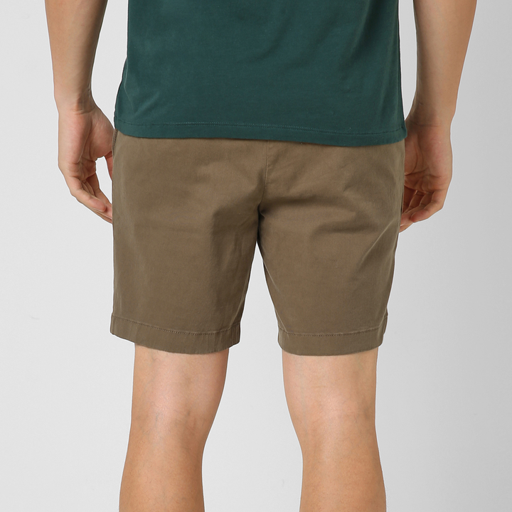 Stretch Chino Short 7" Desert back on model