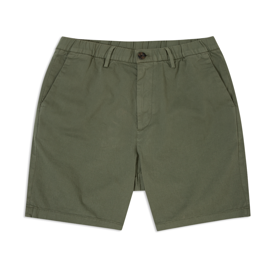 Stretch Chino Short 7" Fern front
