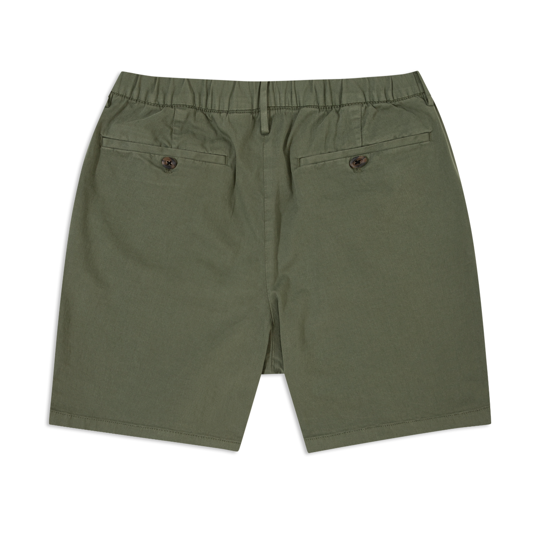 Stretch Chino Short 7" Fern back