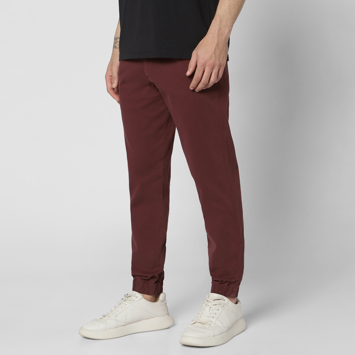 Stretch Jogger Wine side on model