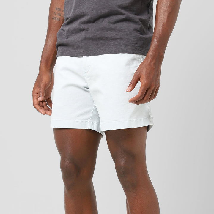 Stretch Short 5.5" Light Blue side on model