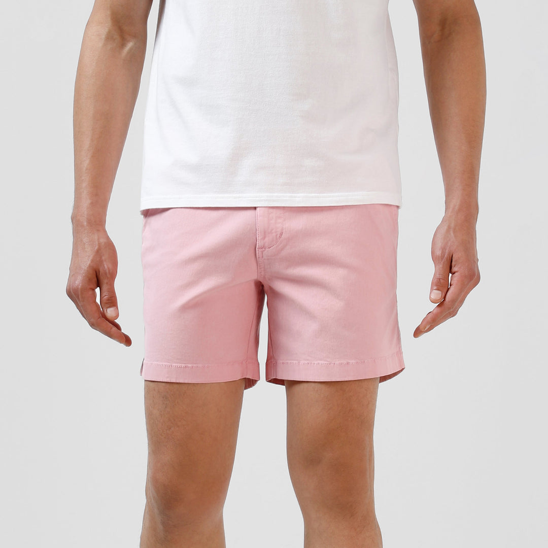 Stretch Short 5.5" Pink front on model