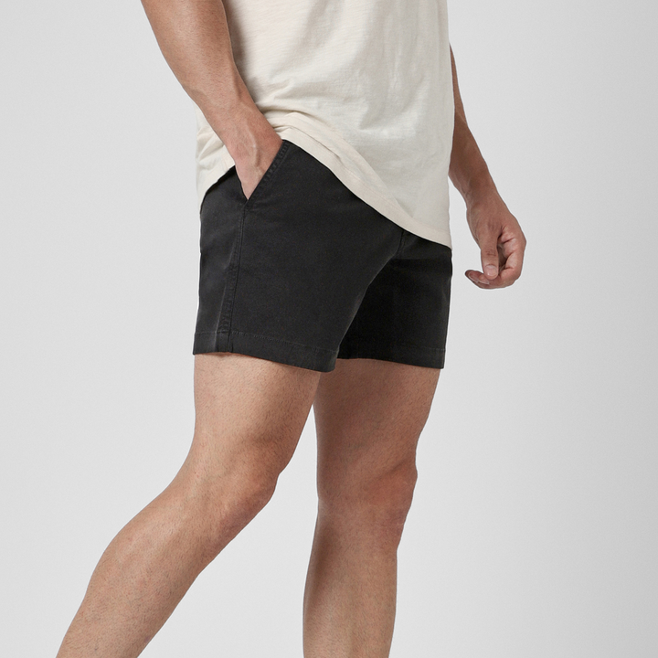 Stretch Short 5.5" Black side on model