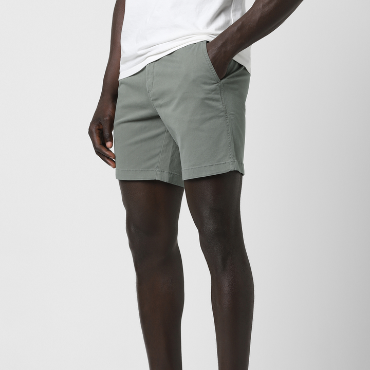 Stretch Short 7" Grey side on model