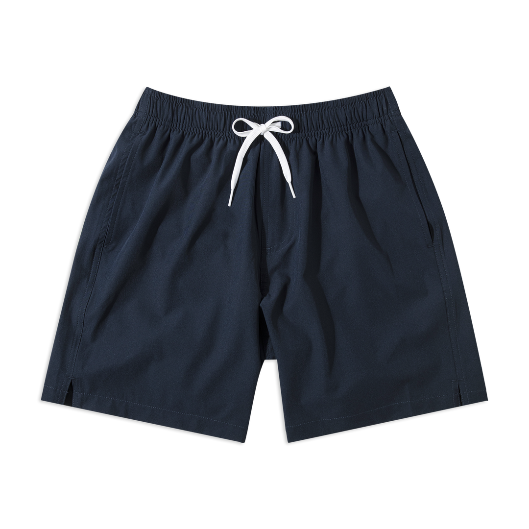 Stretch Swim Solid 7" Navy front