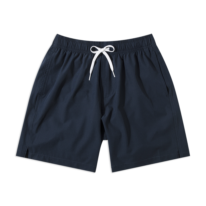 Stretch Swim Solid 7" Navy front