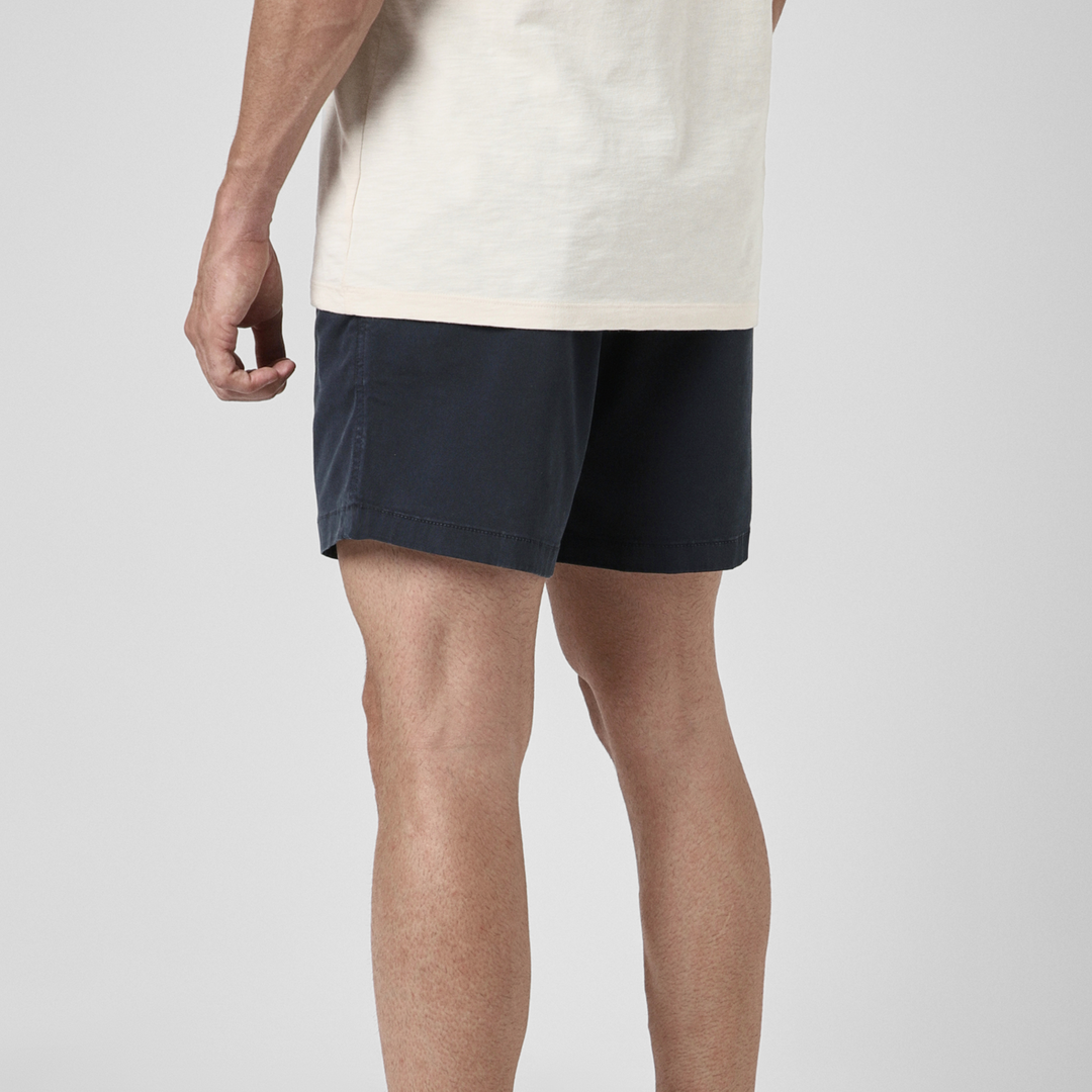 Stretch Short 5 Navy back on model