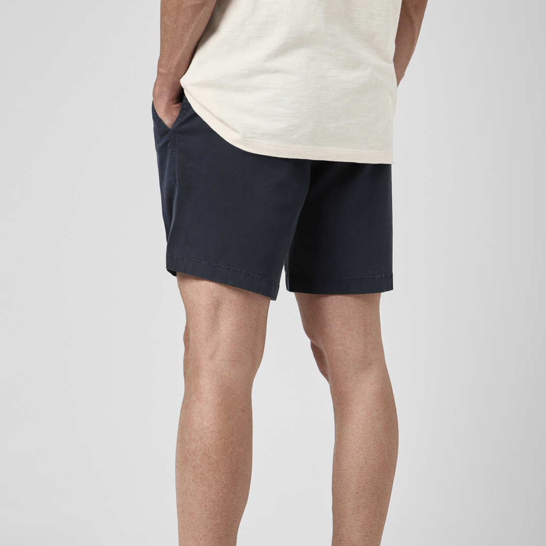 Stretch Short 7 Navy back on model
