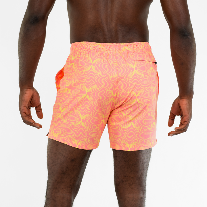 Stretch Swim 5.5" Groovy back on model