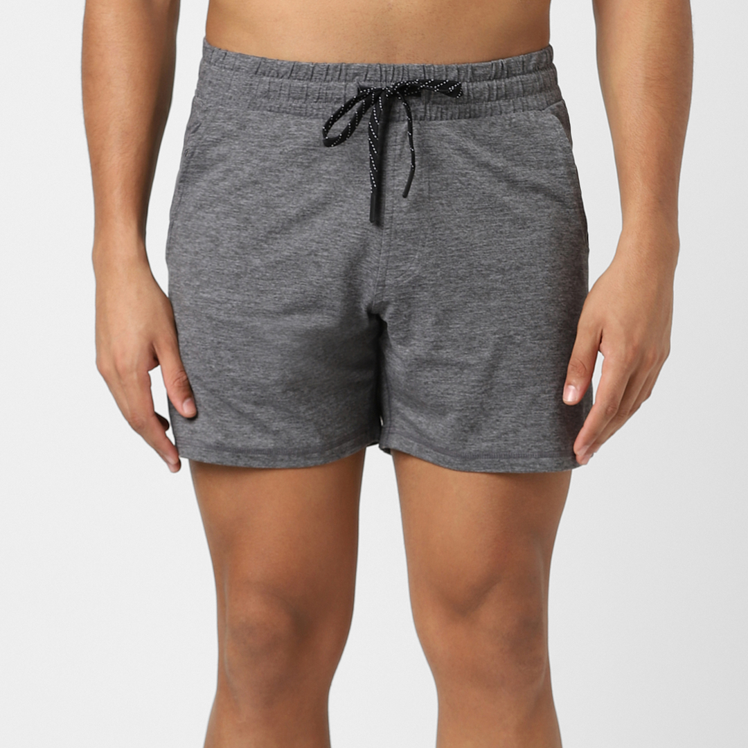 Tech Short 5" Grey front on model