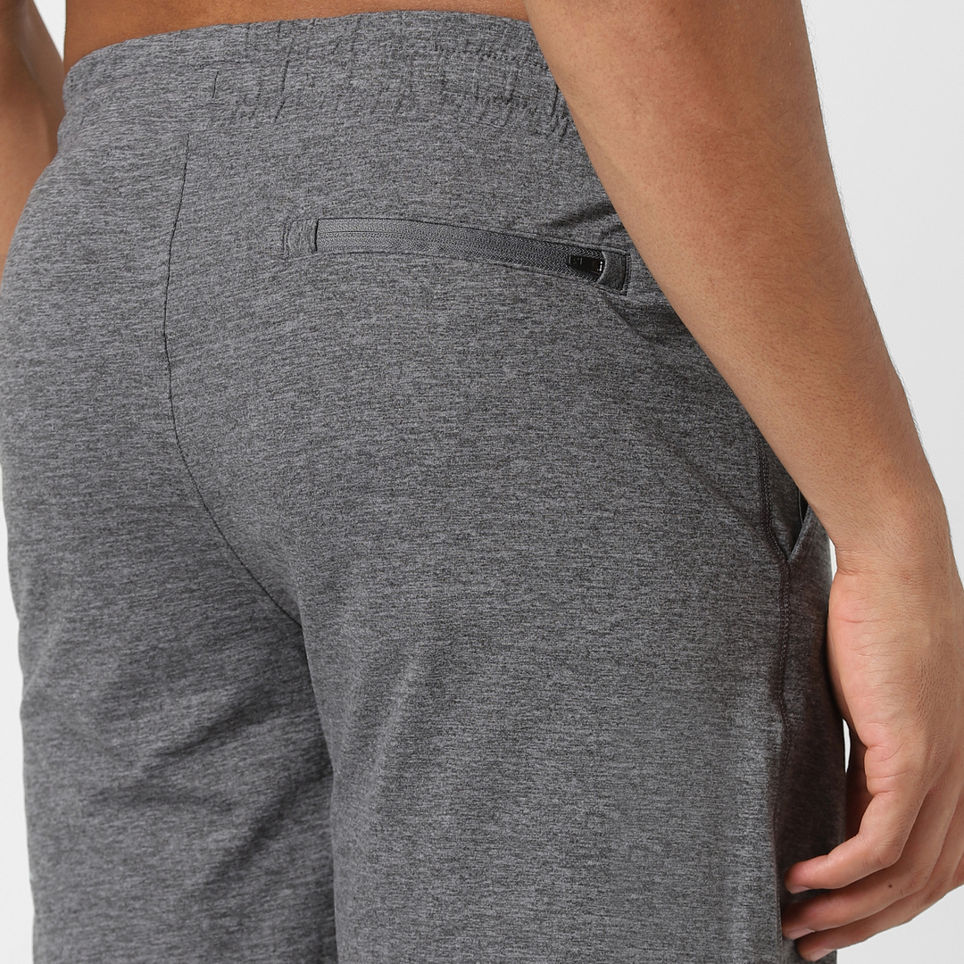 Tech Short 5" Grey close up back on model
