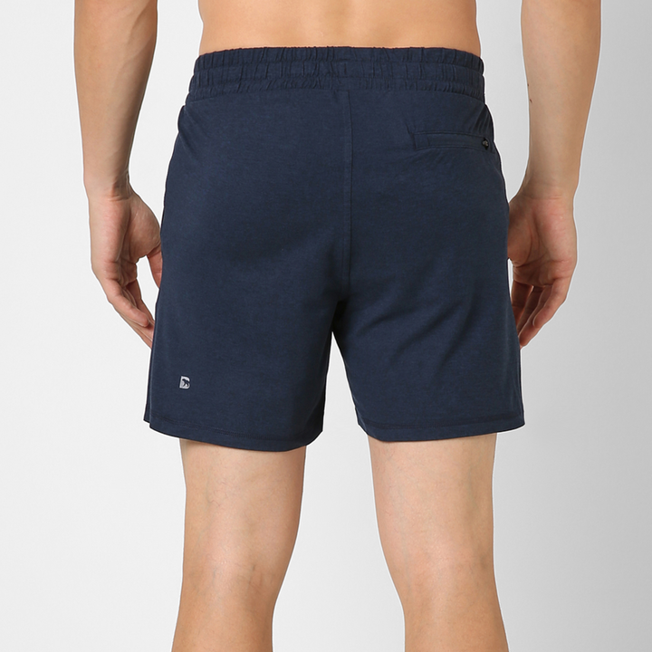 Tech Short 5" Navy back on model