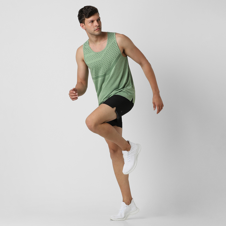 Tempo Tank Forest full body on model