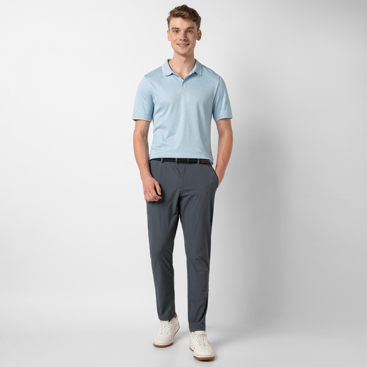 Tour Pant Dark Grey full body on model