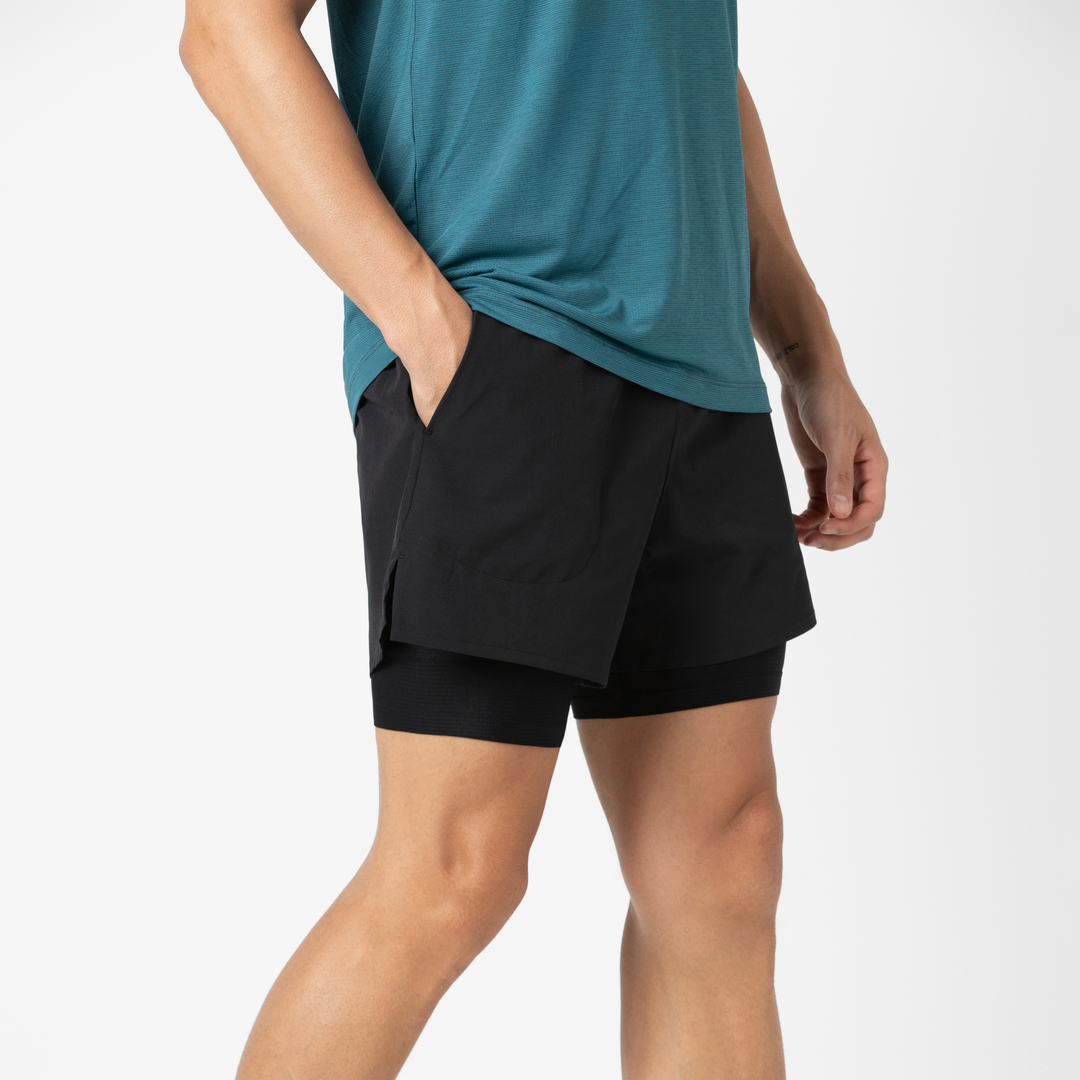 Track Short Lined 4.5" Black side on model