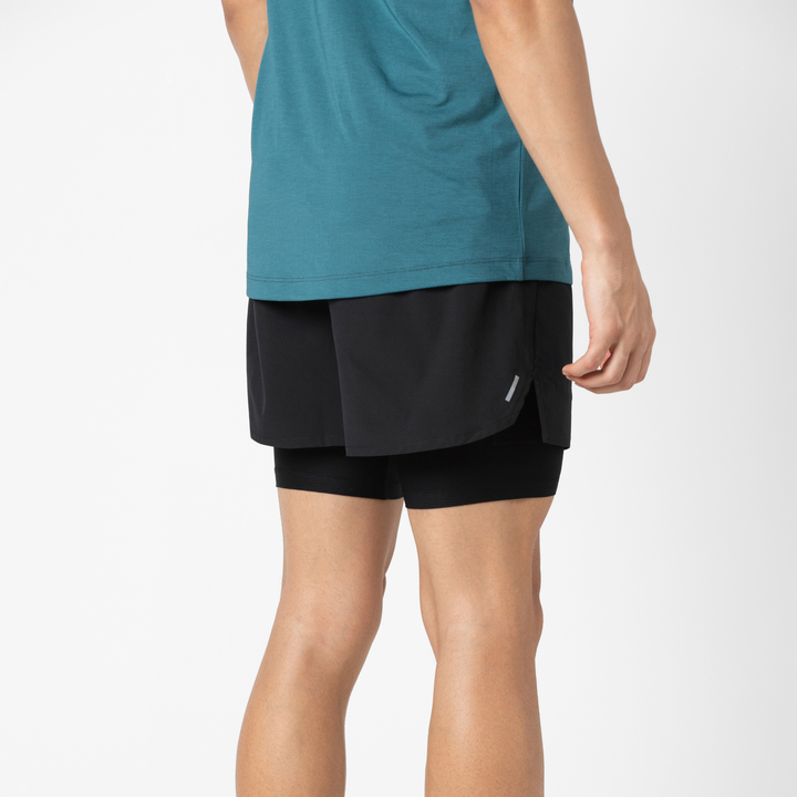 Track Short Lined 4.5" Black back on model