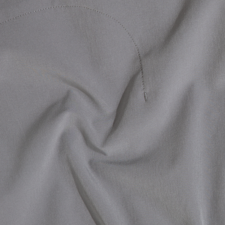 Track Short Lined 4.5" Grey close up fabric
