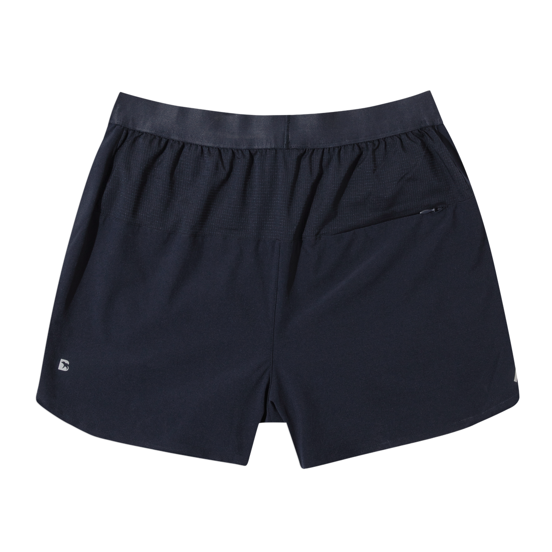 Track Short Lined 4.5" Navy back