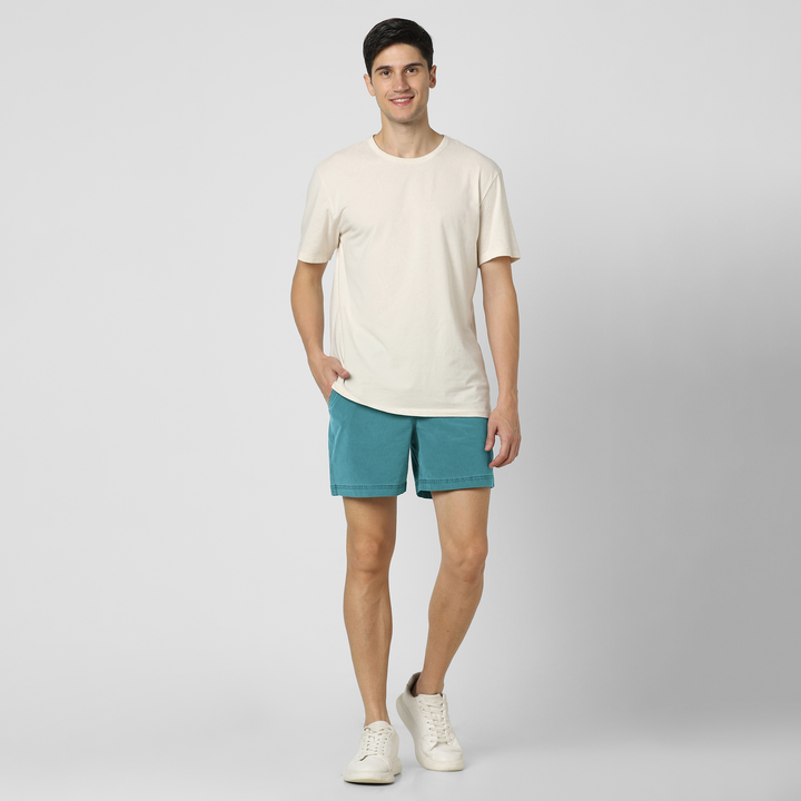 Volley Short 5 Bright Ocean full body on model