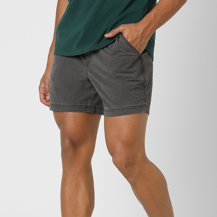 Volley Short 5" Charcoal side on model