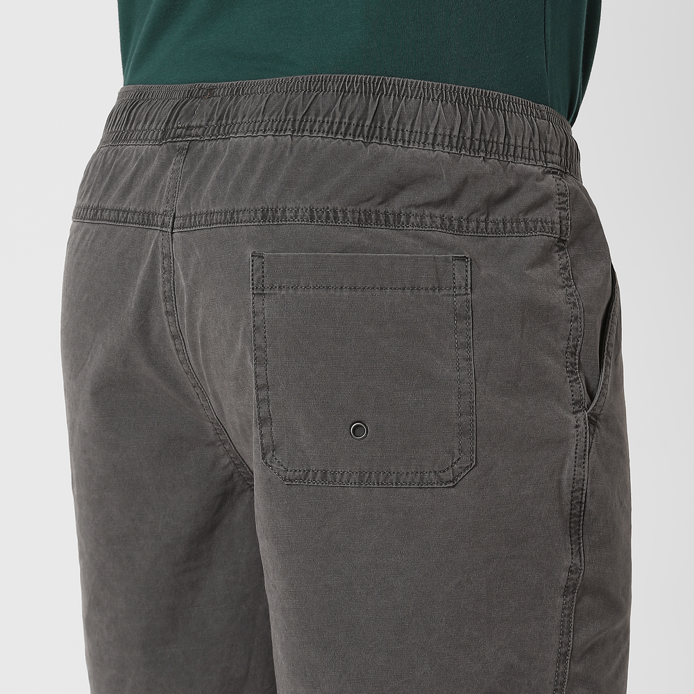 Volley Short 5" Charcoal close up back on model