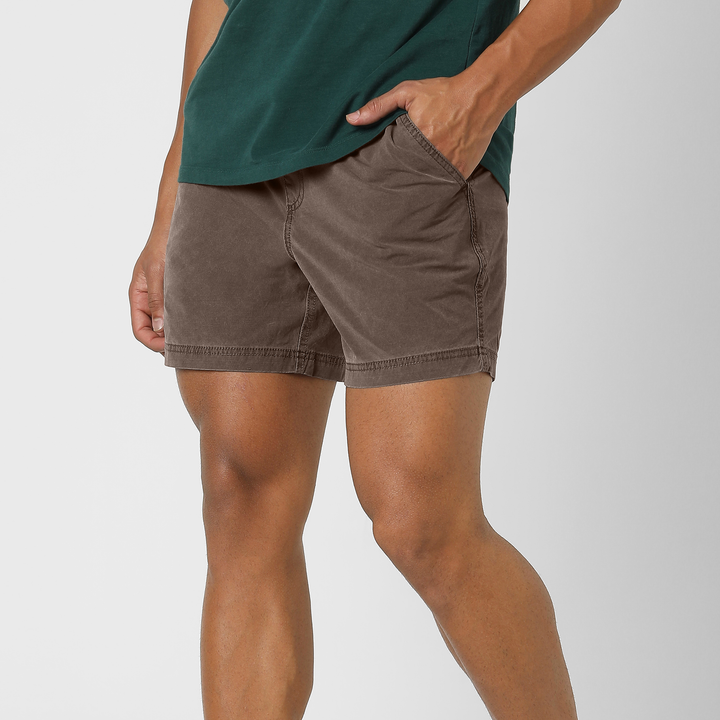 Volley Short 5 Moth side on model