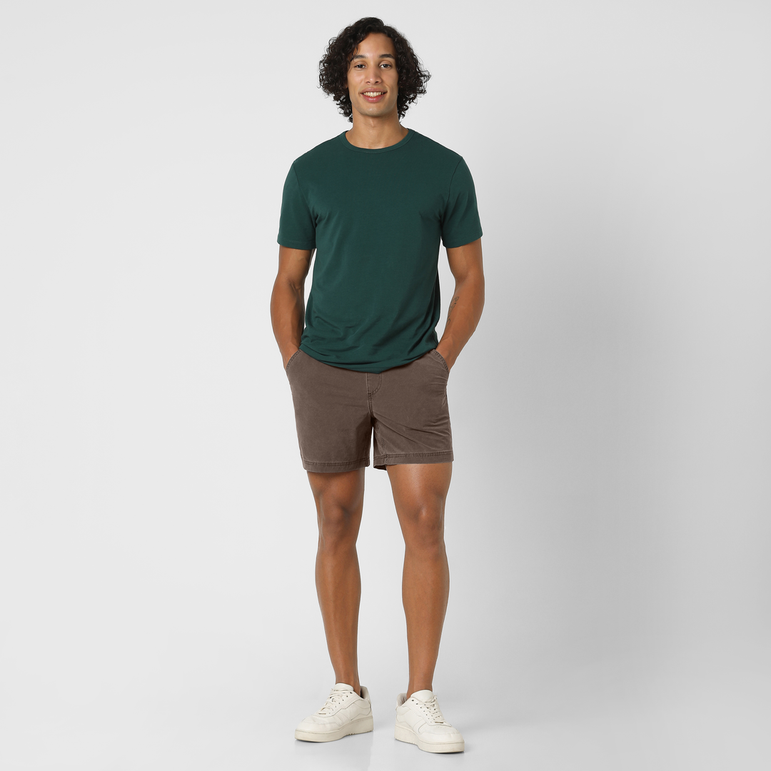 Volley Short 5 Moth full body on model