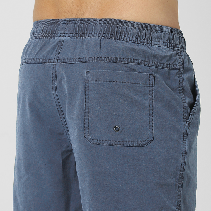 Volley Short 5" Navy close up back on model