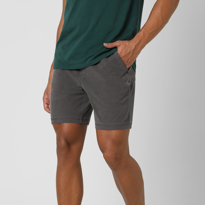 Volley Short 7" Charcoal side on model