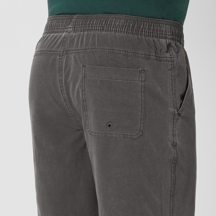 Volley Short 7" Charcoal close up back on model