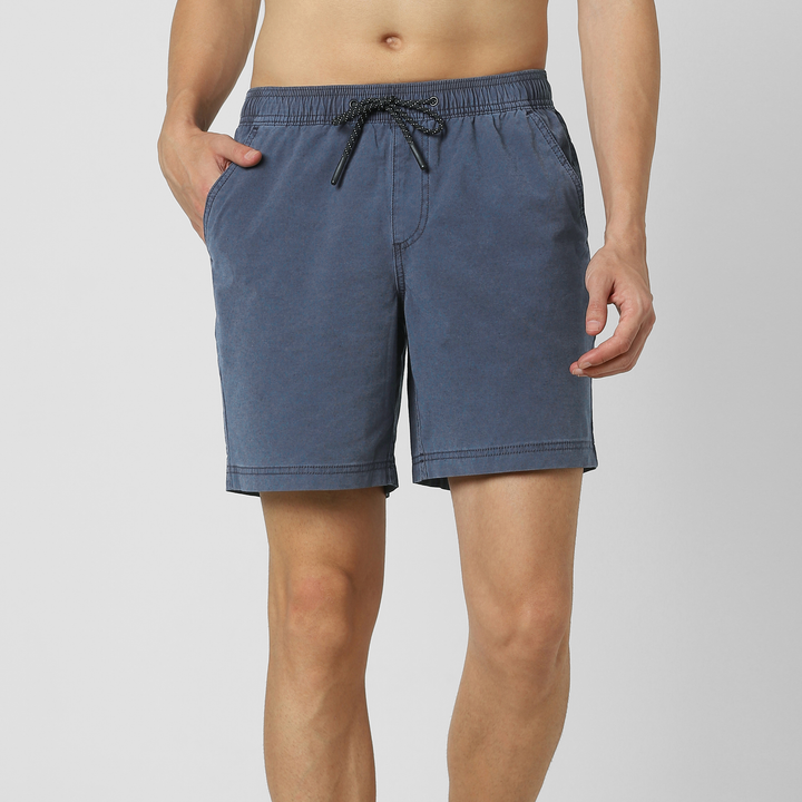 Volley Short 7" Navy front on model