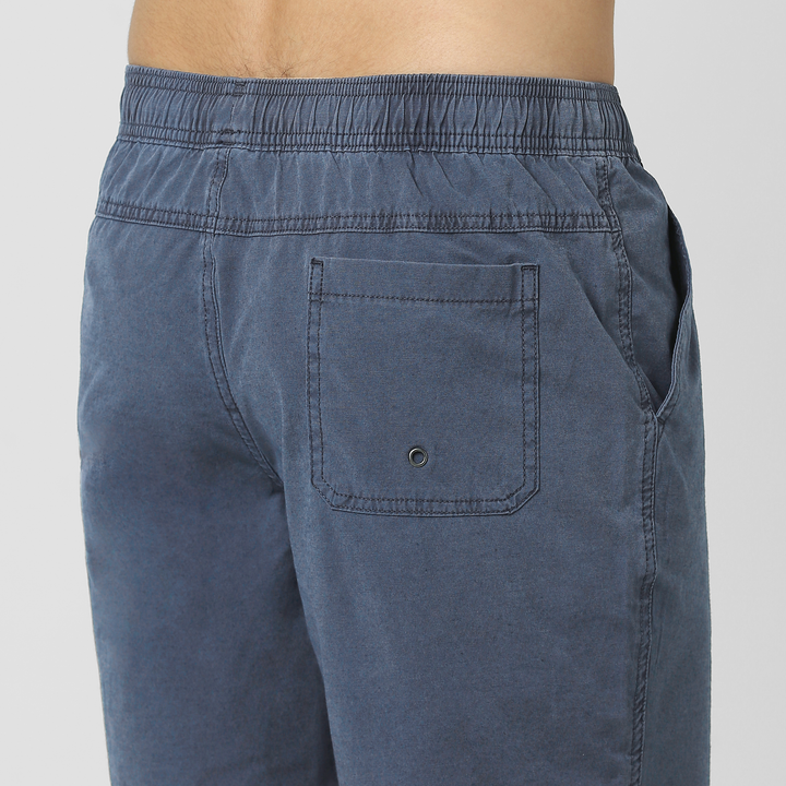 Volley Short 7" Navy close up back on model