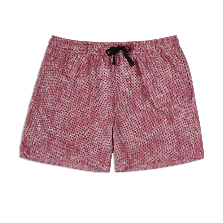 Mesh Short 5.5" Bandit with elastic waistband, two side seam pockets, and black drawstring