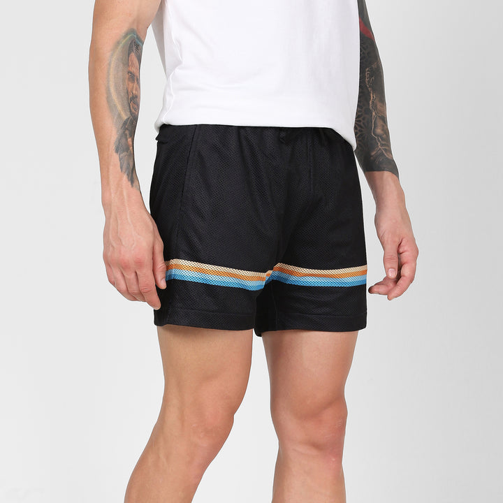 Mesh Short 5.5" Retro right side on model