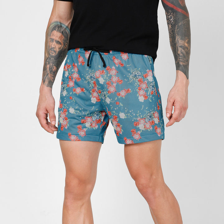 Mesh Short 5.5" Spring side on model