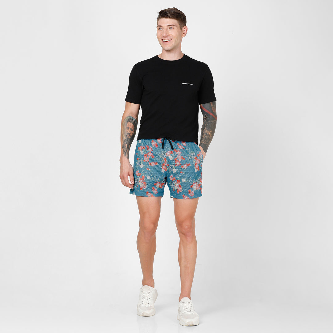 Mesh Short 5.5" Spring front full body on model