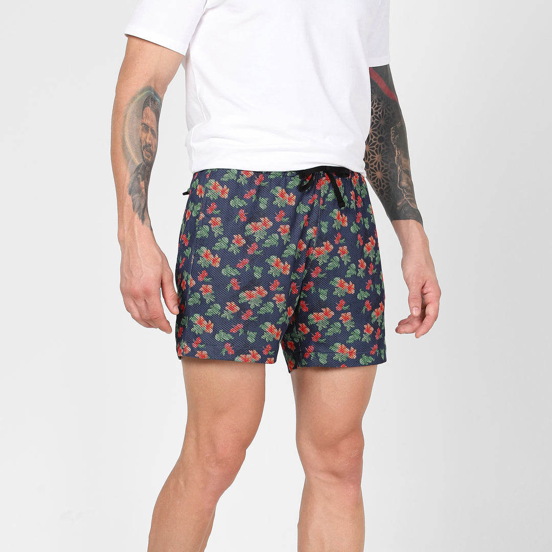 Mesh Short 5.5" Summer side on model right