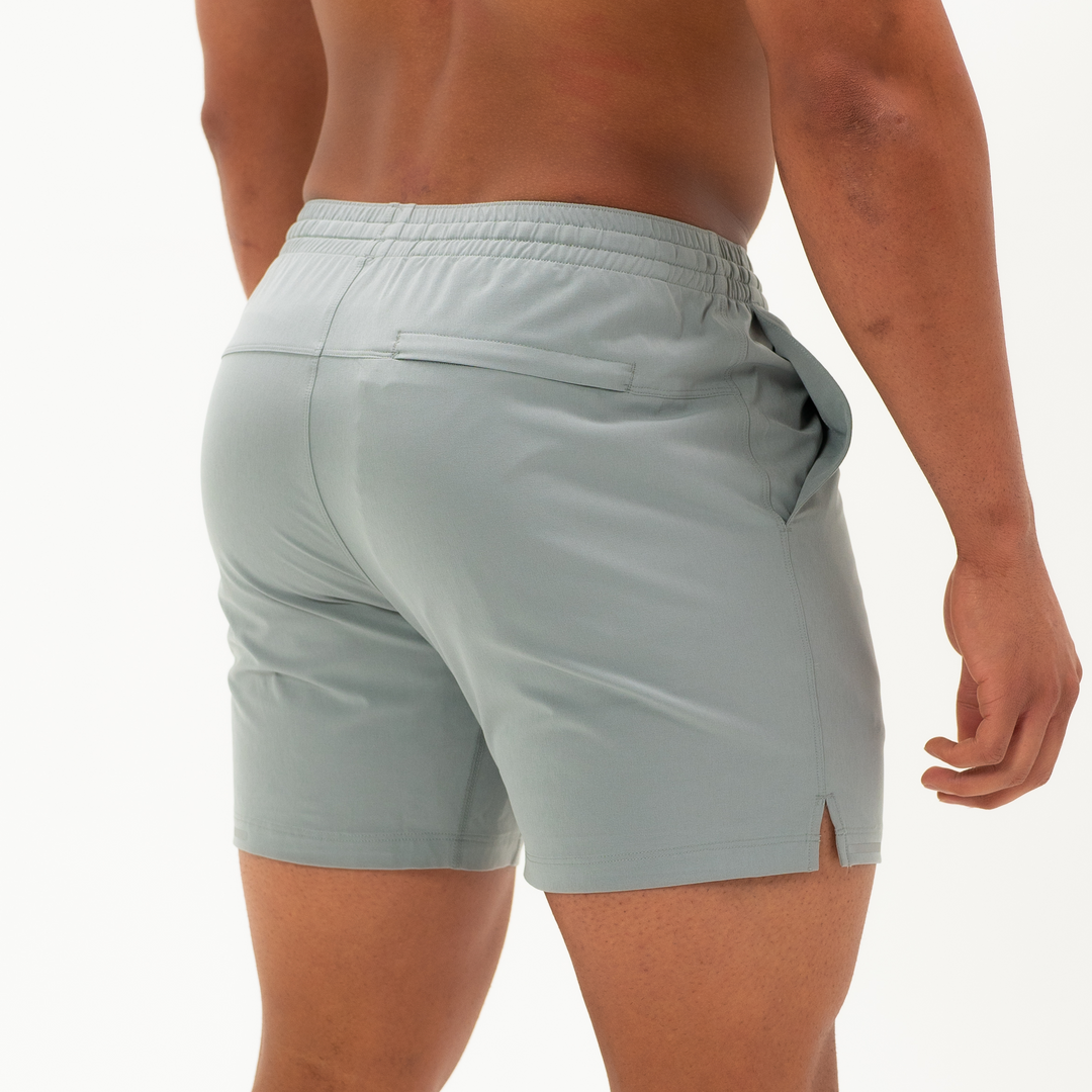 Run Short 5.5" Grey on Model Back