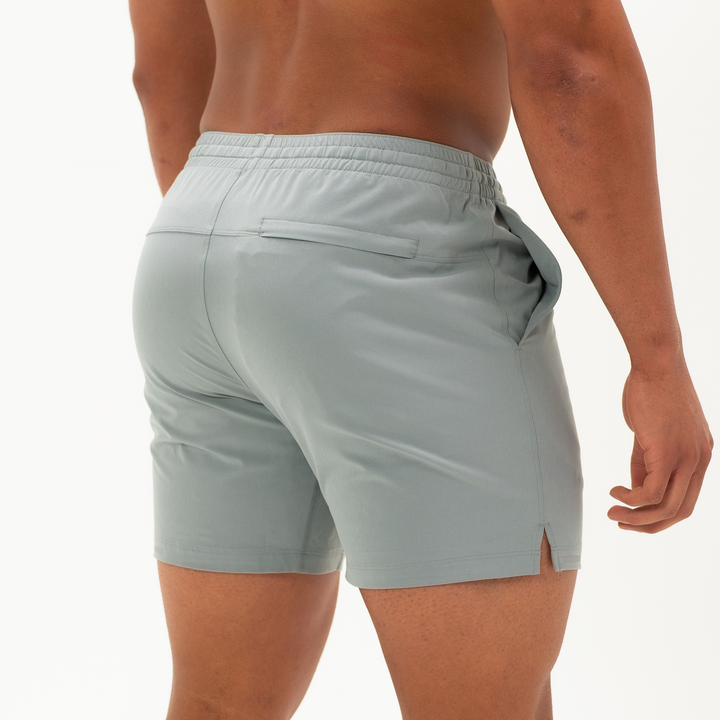 Run Short 5.5" Grey on Model Back